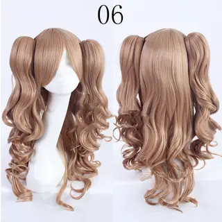 Double tiger clip style lolita wig - Linen