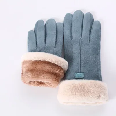 Winter Touch Screen Driving Gloves Cyan - Shop at LoveMi
