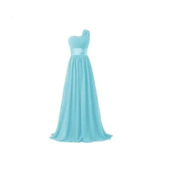 Long Multi color Banquet Evening Dress Sky Blue - Shop at LoveMi