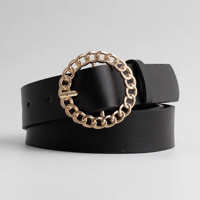 Fashion casual decoration jeans dress ladies belt Black - Shop at LoveMi