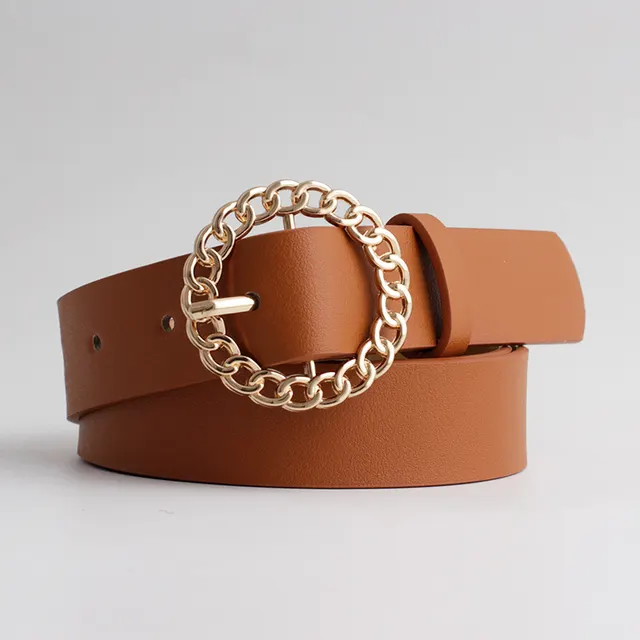 Fashion casual decoration jeans dress ladies belt Camel - Shop at LoveMi