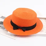 Summer New Style Bow Beach Sun Hat Women - Orange