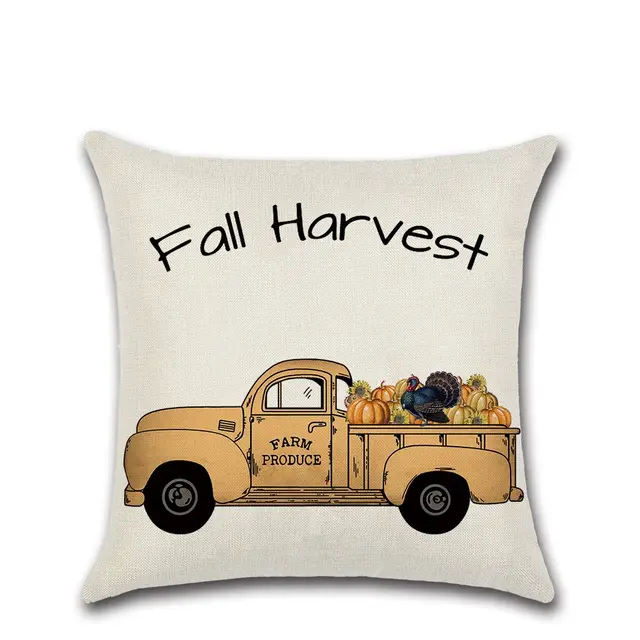 Thanksgiving theme pillowcase cushion cover 702 Style - Shop at LoveMi