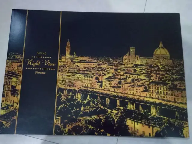 Decorative painting scratch Scraping painting drawing paper world Sightseeing pictures decoration birthday gifts P - Shop at LoveMi