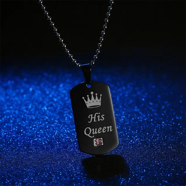 Her King & His Queen Couple Necklaces Her Queen - Shop at LoveMi