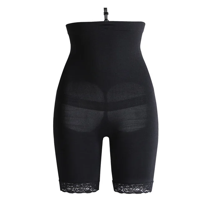 High waist belly pants - Black