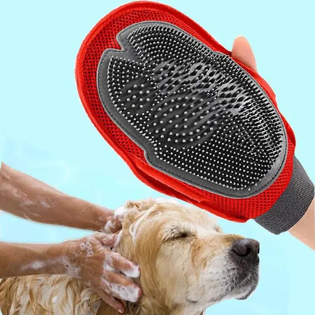 Dog fur Grooming Massage Brush Black - Shop at LoveMi