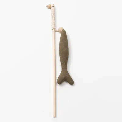 Fish rod funny cat stick Green - Shop at LoveMi