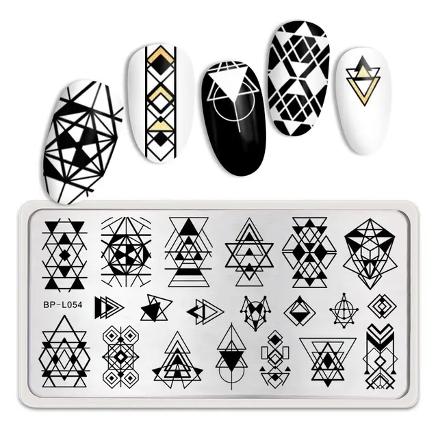 Winter snowflake theme nail art printing template 3Style - Shop at LoveMi