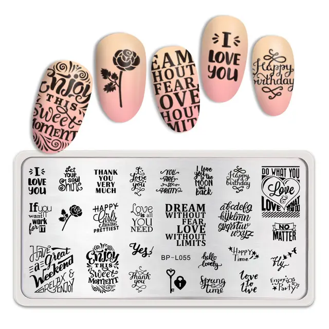 Winter snowflake theme nail art printing template 5Style - Shop at LoveMi