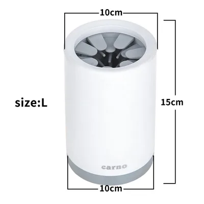 Portable Pet Paw Cleaner Cup Soft Silicone Comb Grey - Shop at LoveMi