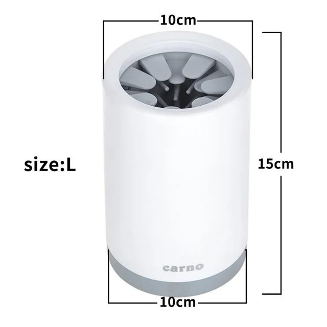 Portable Pet Paw Cleaner Cup Soft Silicone Comb Grey - Shop at LoveMi