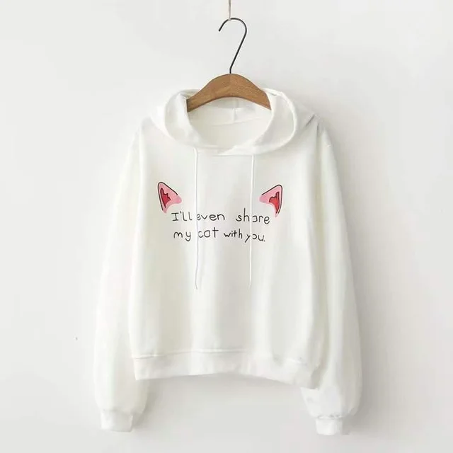 Japanese Mori girl spring college style cute little devil White Cat - Shop at LoveMi