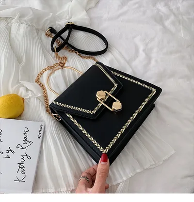 Korean Versatile One Shoulder Messenger Bag Black - Shop at LoveMi