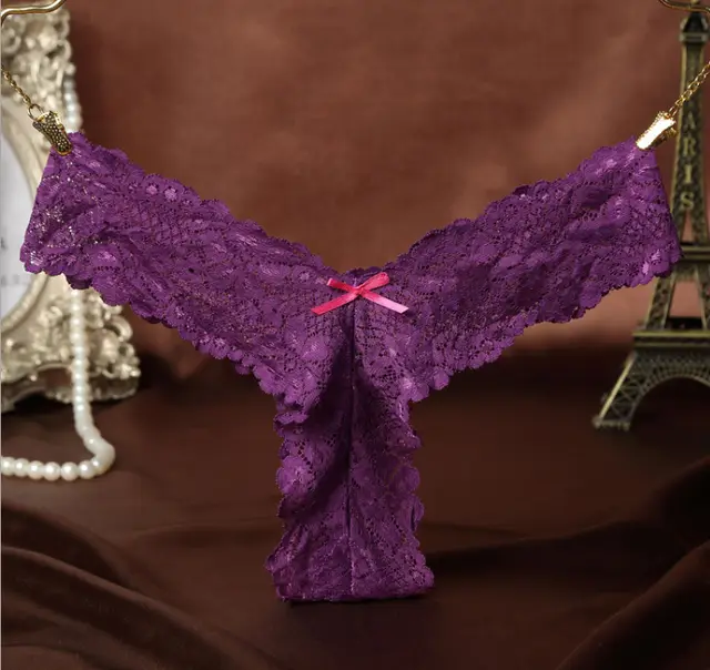 Lace transparent seamless underwear Violet - Shop at LoveMi