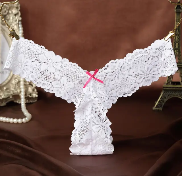 Lace transparent seamless underwear White - Shop at LoveMi