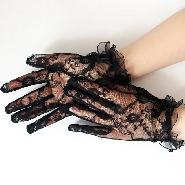 Breathable stretch black five finger hand socks Black2 - Shop at LoveMi