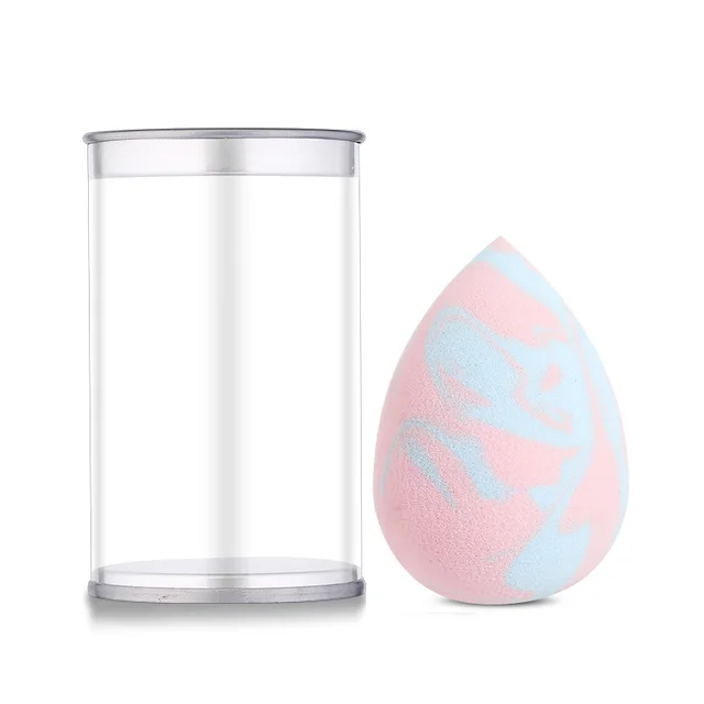 Water drops obliquely cut wet and dry beauty eggs Light Blue - Shop at LoveMi