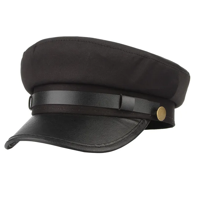 Flat Top NavyCap Sailorcap Black - Shop at LoveMi