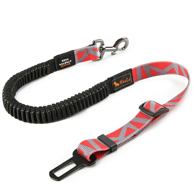 Pet Car Seat Belt Grey Red - Shop at LoveMi