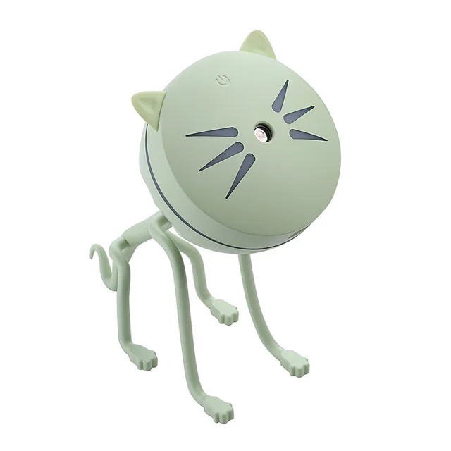 150ML Cat Ultrasonic Humidifier Aromatherapy Diffusers USB Car Air Freshener Home Mini Air Water Air Purifier Led Bulb Diffuser Green - Shop at LoveMi