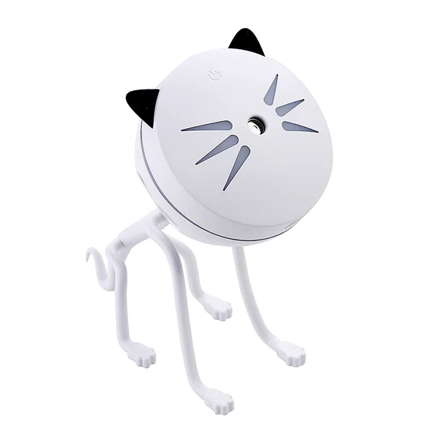 150ML Cat Ultrasonic Humidifier Aromatherapy Diffusers USB Car Air Freshener Home Mini Air Water Air Purifier Led Bulb Diffuser White - Shop at LoveMi