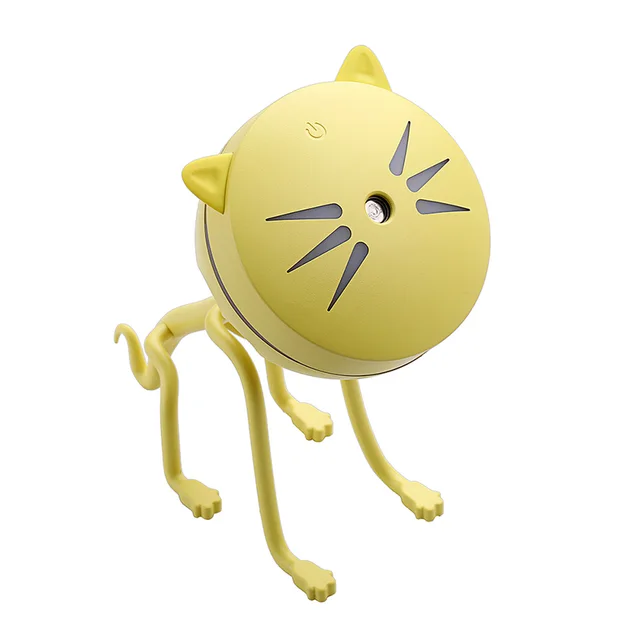 150ML Cat Ultrasonic Humidifier Aromatherapy Diffusers USB Car Air Freshener Home Mini Air Water Air Purifier Led Bulb Diffuser Yellow - Shop at LoveMi