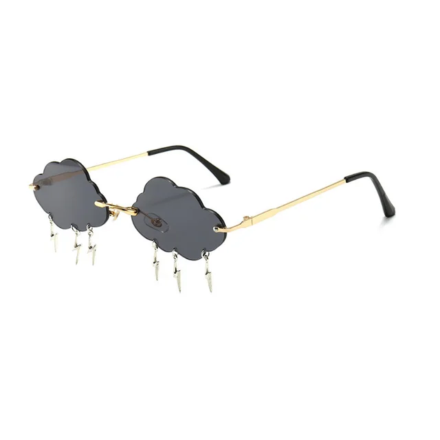 Trend Cloud Chain Eye Protection Sunglasses Grey - Shop at LoveMi