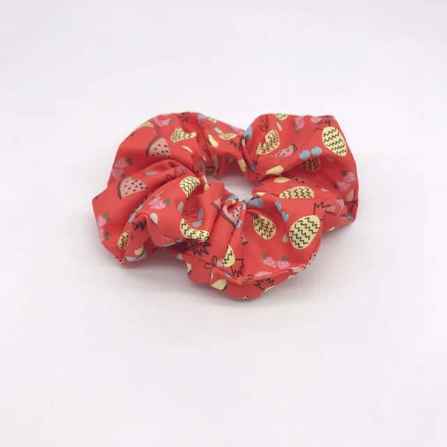 Printed fabric headband large intestine ring Orange Red - Shop at LoveMi