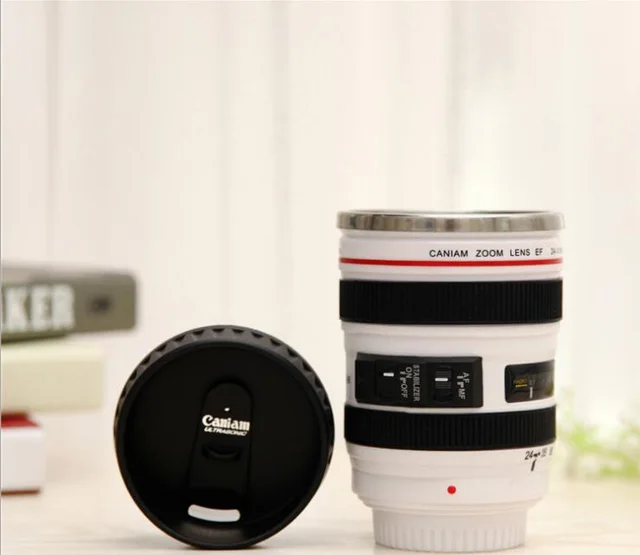 The Fifth Generation Stainless Steel Inner Tank Lens Cup With Cover Clearance White - Shop at LoveMi