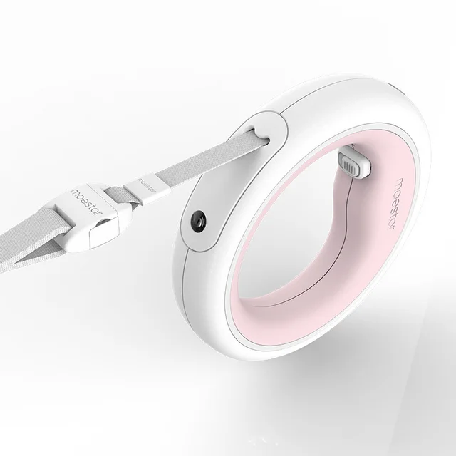 Pet Retractable Traction Rope Upgrade Type Dog Walking Leash Dog Chain Pink - Shop at LoveMi