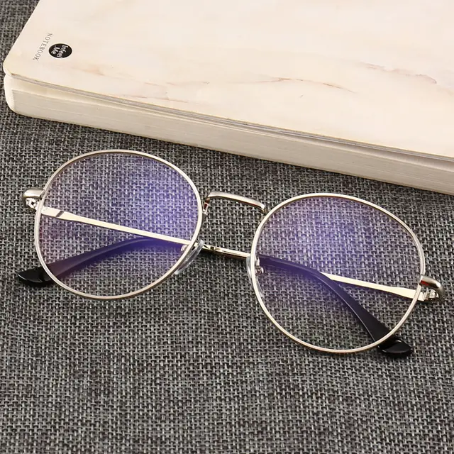 Anti radiation and anti blue light protective glasses Silver Blue - Shop at LoveMi