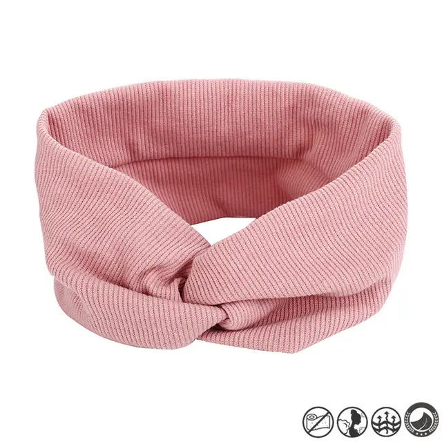 Thread cotton cross yoga headband sports elastic headband Pink - Shop at LoveMi