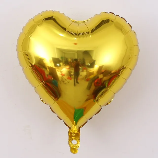 Event decoration heart shaped balloons Gold - Shop at LoveMi