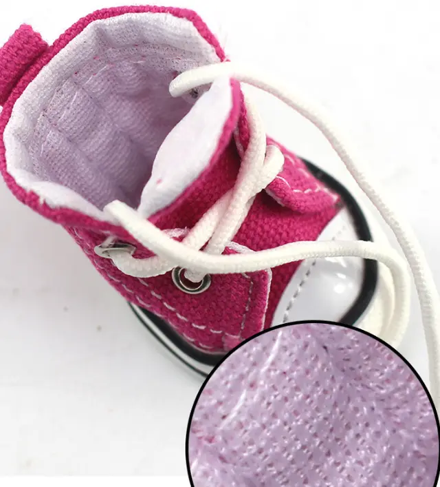 Pet cowboy canvas shoes for dogs Pink - Shop at LoveMi