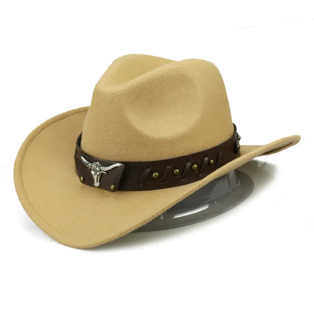 Western cowboy hat outdoor travel knight hat color Camel - Shop at LoveMi
