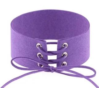 Necklaces with short necked necklaces - Violet