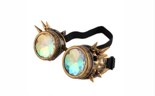 Steampunk Goggles Glasses - Brass