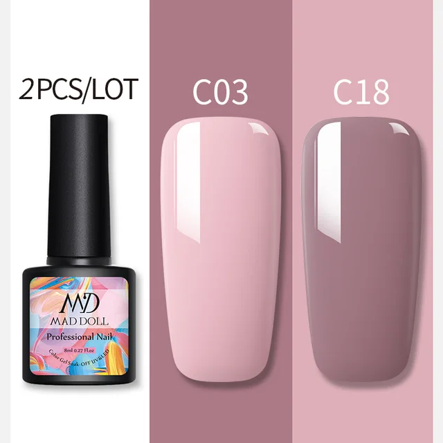 MAD DOL pure color nail polish Package 12 - Shop at LoveMi