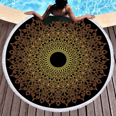 Microfiber round beach towel 4 Style - Shop at LoveMi