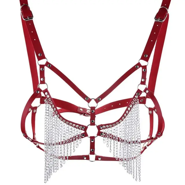 Leather chain Red - Shop at LoveMi