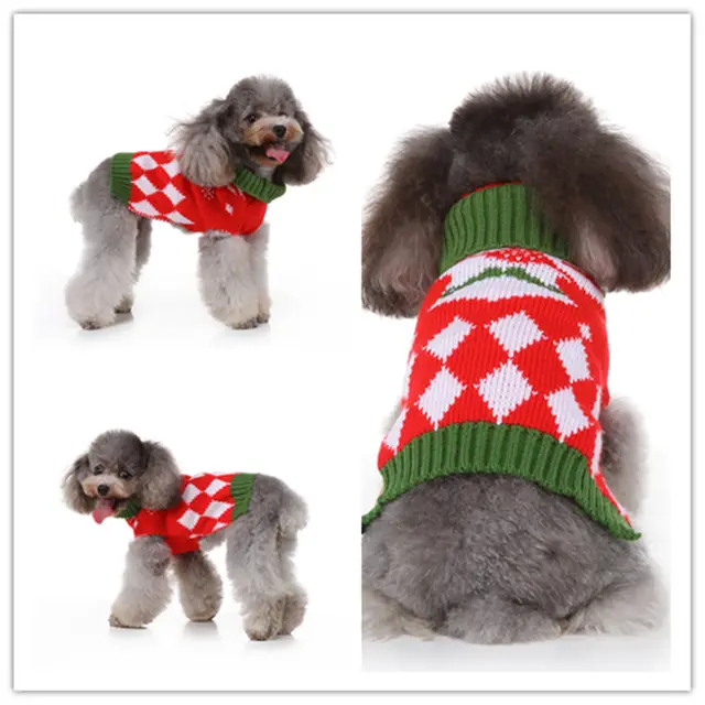 Pet supplies dog clothes sweater autumn clothes 9Red - Shop at LoveMi