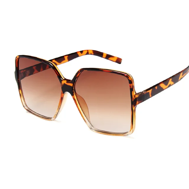 Fashion Black Gradient Sunglasses Summer Leopard Brown - Shop at LoveMi
