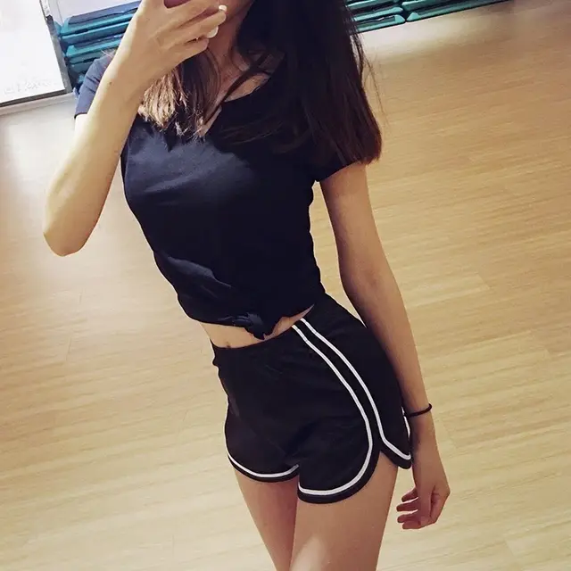 High Waist Casual Booty Shorts Black - Shop at LoveMi