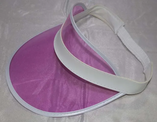 Europe and the United States transparent PVC empty top hat transparent candy Harajuku style summer sun hat Pink - Shop at LoveMi