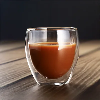 Heat resistant glass double coffee cup 80Ml - Shop at LoveMi