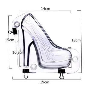 Transparent Food Grade Plastic Chocolate Mold For Women's High Heels Transparent - Shop at LoveMi