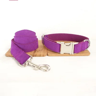 Pet bow tie Solid dog collar bow accessories Purple Aset - Shop at LoveMi