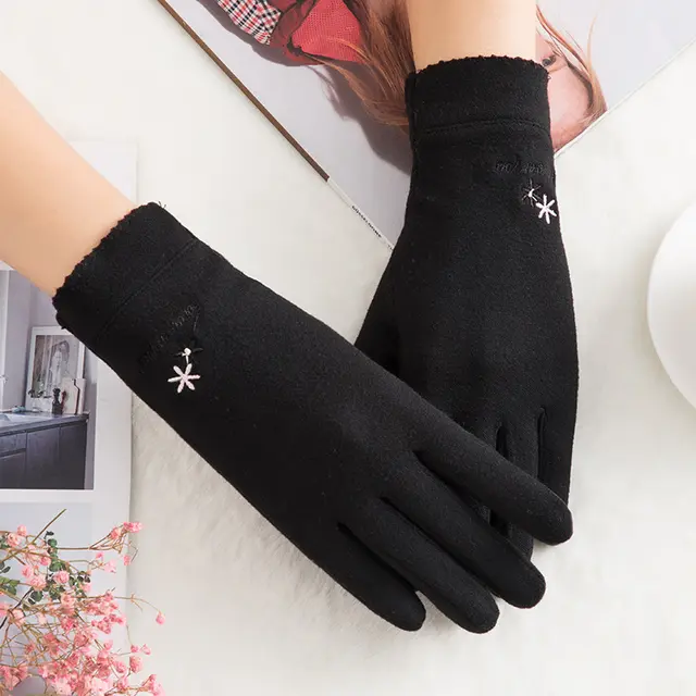 Warm gloves winter ladies Black - Shop at LoveMi