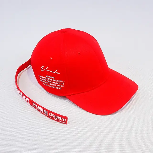 Korean Version Of The English Letter Long Strap Baseball Male Summer Trend Duck Female Trip Sun Hat Couple Red - Shop at LoveMi